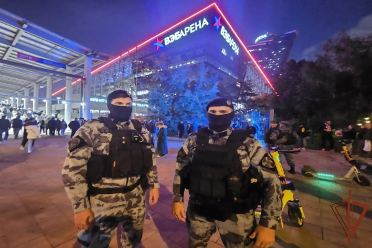 Безопасность спортивных мероприятий в Москве обеспечили военнослужащие и сотрудники Росгвардии