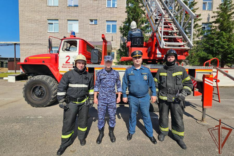 В Управлении Росгвардии по Новгородской области прошло пожарно-тактическое учение