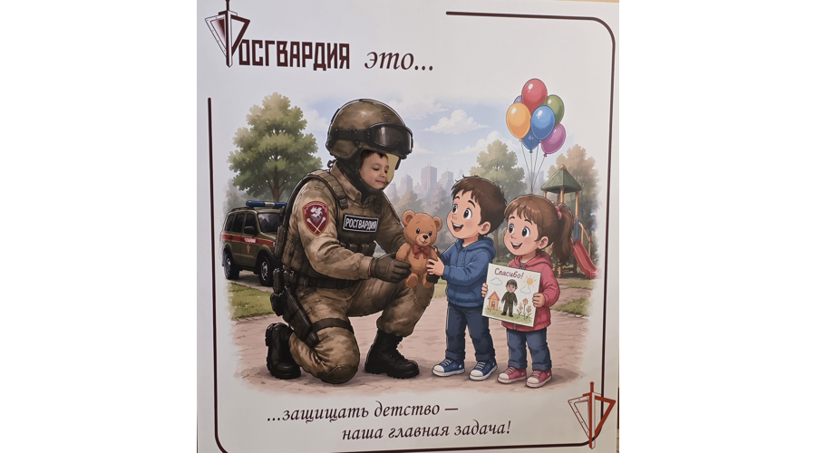 В Центральном округе Росгвардии провели детский праздник