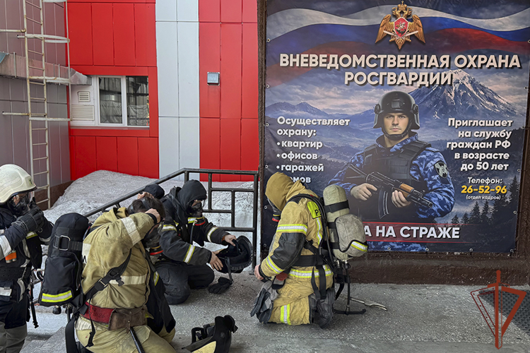 Росгвардия и МЧС России провели совместную тренировку на Камчатке