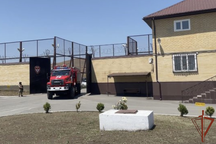 Росгвардия и МЧС провели совместное пожарно-тактическое занятие в Ингушетии