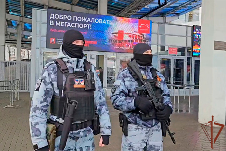 Росгвардия обеспечила безопасность баскетбольного матча в Москве (видео)