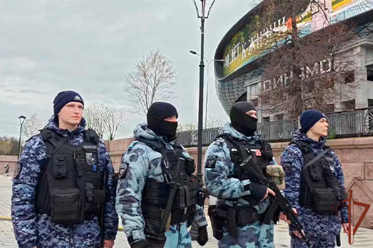 В Москве Росгвардия обеспечила безопасность матча РПЛ (видео)