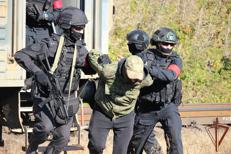 Бойцы ОМОН Росгвардии приняли участие в антитеррористической тренировке в Самаре (видео)