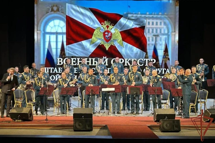 В Республике Коми выступил военный оркестр штаба Северо-Западного округа Росгвардии