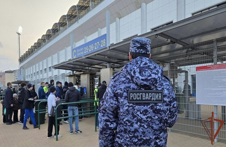 В Дагестане росгвардейцы обеспечили безопасность футбольного матча РПЛ