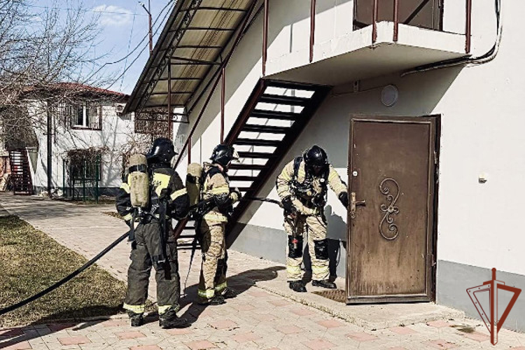 Росгвардия и МЧС провели совместную тренировку в Ингушетии