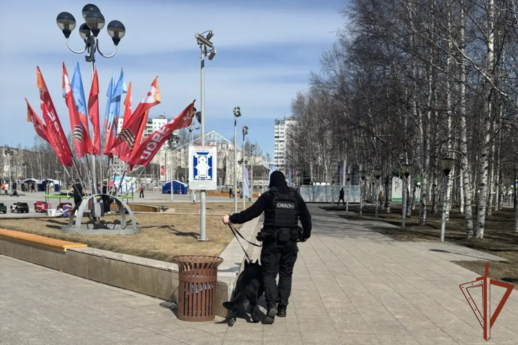 На Урале Росгвардия обеспечила безопасность Дня Весны и Труда