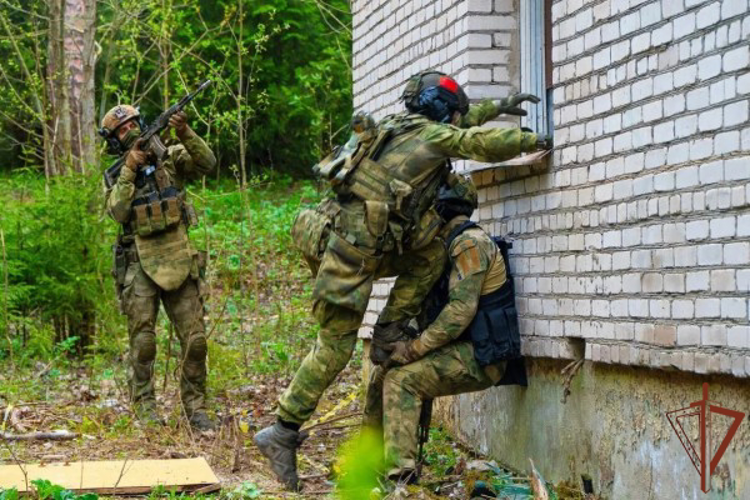 Сотрудники спецподразделения Росгвардии провели тактико-специальные занятия (видео)
