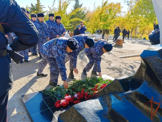 Росгвардейцы почтили память испытателей ракетной техники на Байконуре