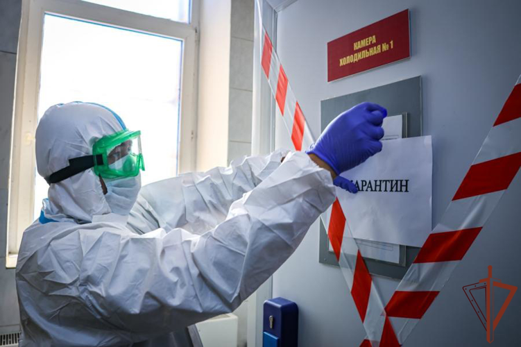 Росгвардейцы приняли участие в противоэпизоотическом учении в Ленинградской области