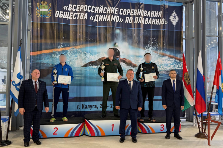 Команда Росгвардии одержала победу на Всероссийских соревнованиях общества «Динамо» по плаванию в Калуге