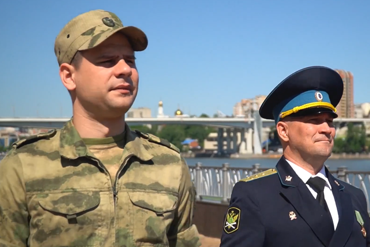 Росгвардейцы вместе с коллегами представили патриотический клип в Ростовской области (видео)