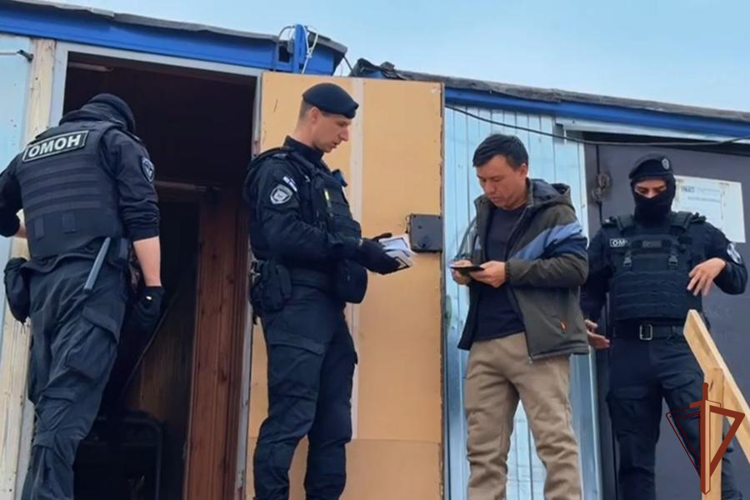 В Ленинградской области ОМОН Росгвардии оказал содействие полиции в проведении рейда по проверке соблюдения ПДД и миграционного законодательства