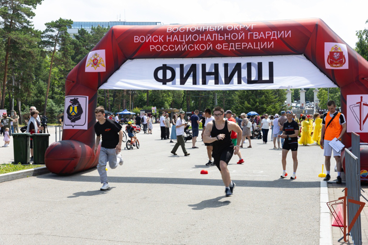 В Хабаровске Росгвардия провела спортивное мероприятие, посвященное Дню ветеранов боевых действий