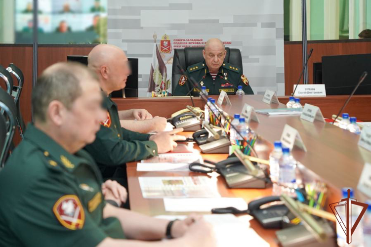 Заседание Военного совета Северо-Западного округа Росгвардии состоялось в Санкт-Петербурге