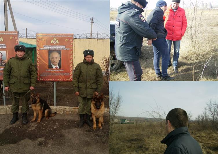 В Саратовской области военнослужащие-кинологи Приволжского округа задержали вора