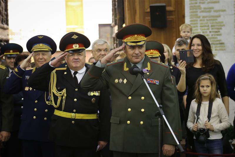 Тренировка кадет МПКУ им. Шолохова ВНГ РФ в Президентском полку ФСО России