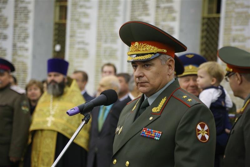 Тренировка кадет МПКУ им. Шолохова ВНГ РФ в Президентском полку ФСО России