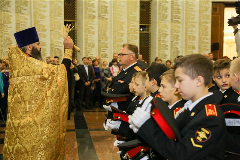 Тренировка кадет МПКУ им. Шолохова ВНГ РФ в Президентском полку ФСО России