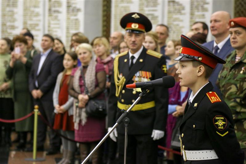 Тренировка кадет МПКУ им. Шолохова ВНГ РФ в Президентском полку ФСО России