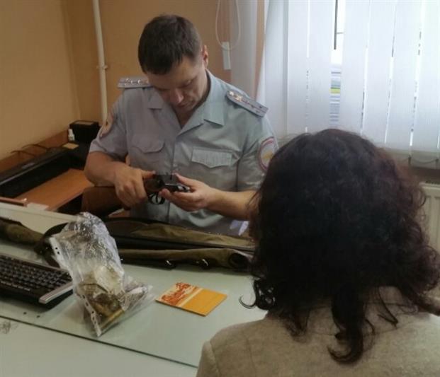 В г. Санкт-Петербурге сотрудники Росгвардии изъяли ружье с патронами 