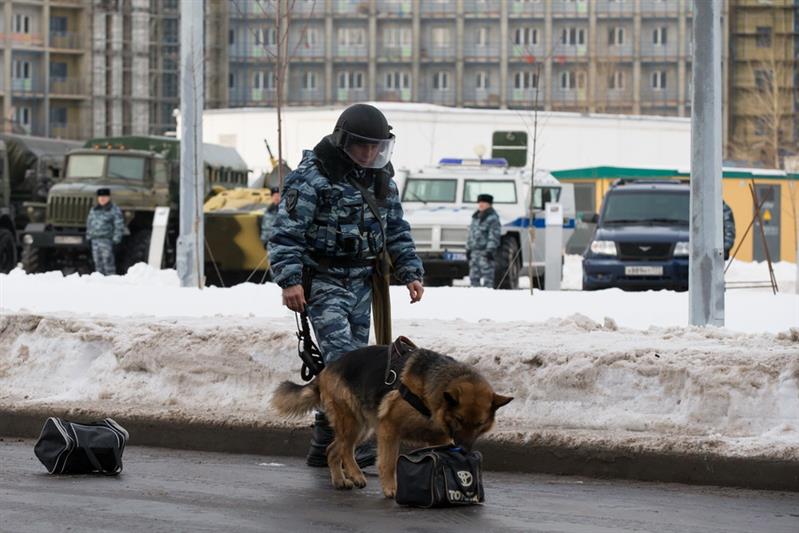 Показные занятия бойцов спецподразделений Росгвардии