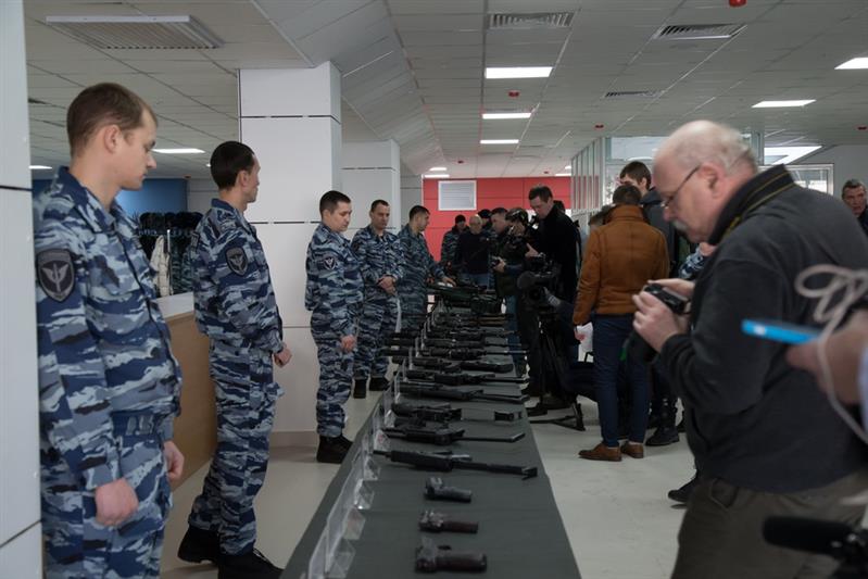 Показные занятия бойцов спецподразделений Росгвардии