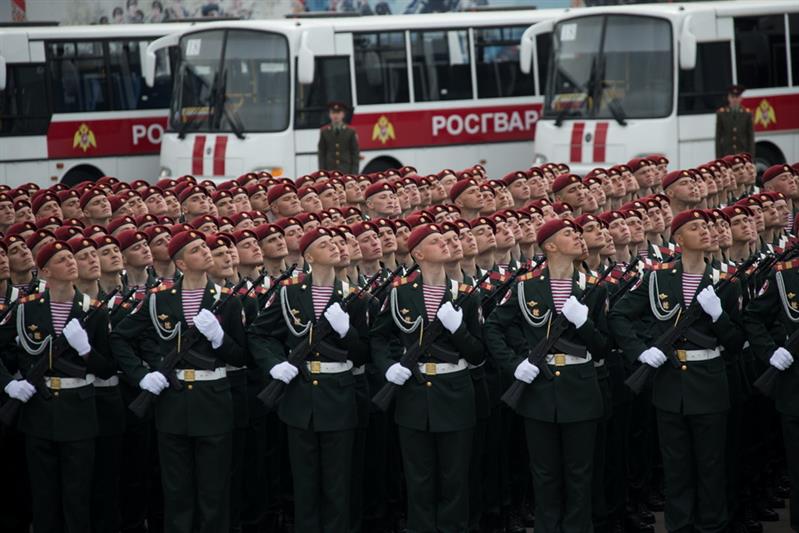 ПОДГОТОВКА ПАРАДНОГО РАСЧЕТА РОСГВАРДИИ