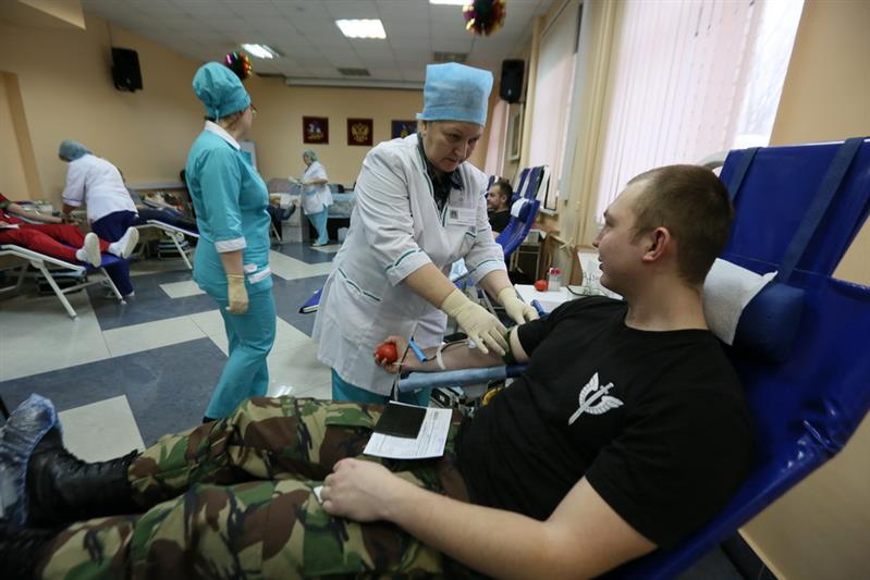 Сотрудники Росгвардии участвуют в акции «День донора»