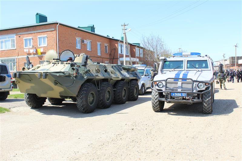 В Адыгее сотрудники спецподразделений Росгвардии приняли участие в тактико – специальном учении 