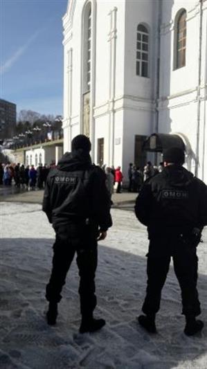 В Челябинской области сотрудники ОМОНа обеспечили охрану общественного порядка в «Вербное воскресенье»