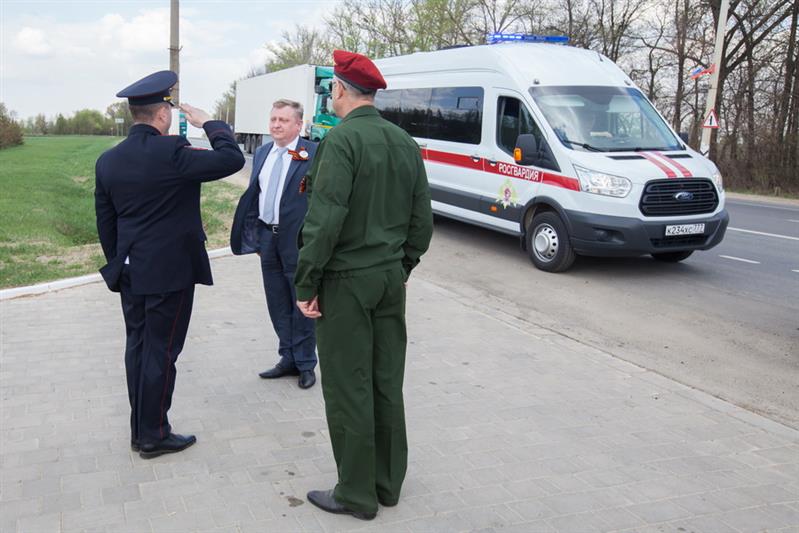 Участники автопробега посетили мемориальный комплекс на въезде в г. Плавск Тульской области