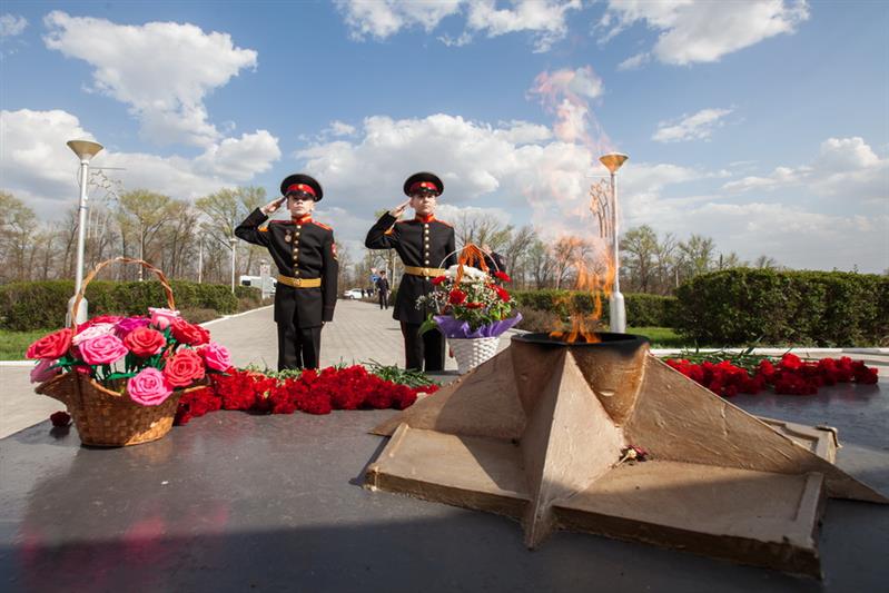 Участники автопробега посетили мемориальный комплекс на въезде в г. Плавск Тульской области