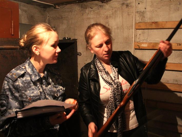 В Туве сотрудники Росгвардии проверили места хранения оружия в труднодоступном районе республики