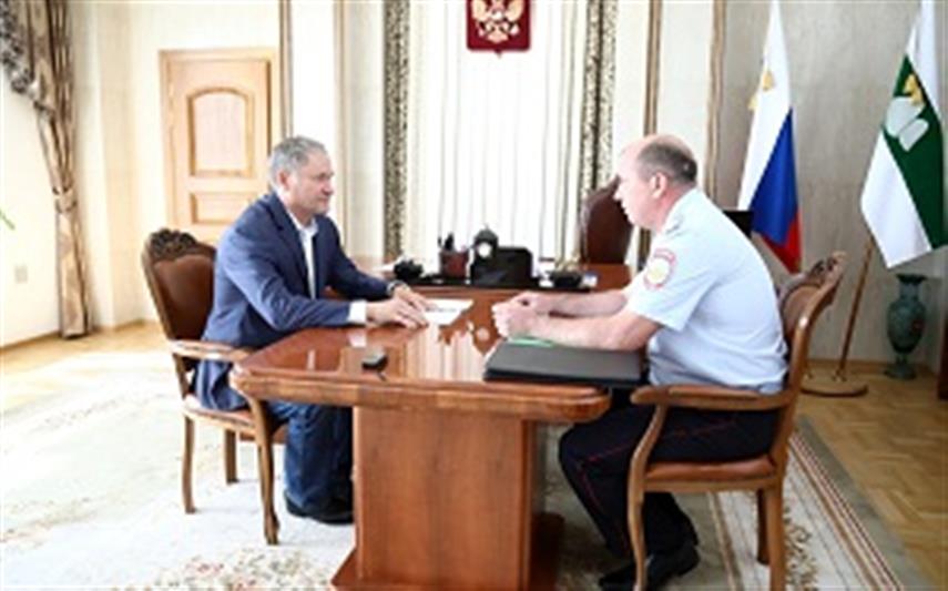 Начальник Отдела Росгвардии по Курганской области провел рабочую встречу с главой региона