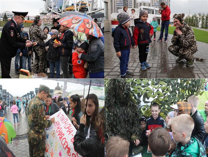 В г. Казани военнослужащие отряда специального назначения Приволжского округа войск национальной гвардии РФ выступили в качестве ведущих на детском празднике