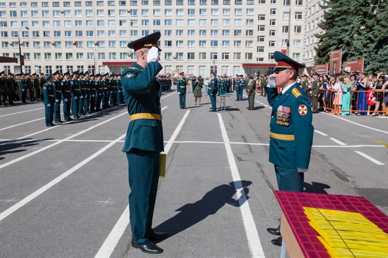 Выпуск лейтенантов в Санкт-Петербургском военном институте Росгвардии