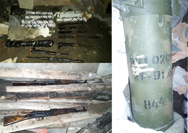В г. Самаре сотрудники Росгвардии совместно с полицейскими обнаружили склад оружия и боеприпасов 
