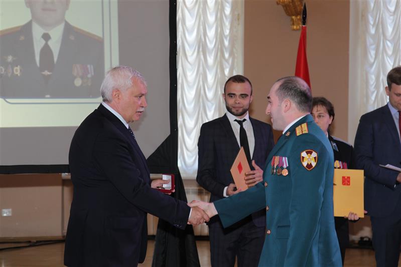 Военнослужащий Северо-Западного округа войск национальной гвардии РФ капитан Мурад Ахмедханов стал лауреатом Молодежной премии г. Санкт-Петербурга 