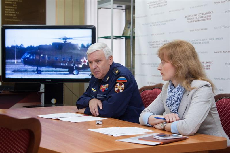 Генерал-лейтенант Александр Афиногентов  рассказал журналистам о перспективах развития авиации Росгвардии