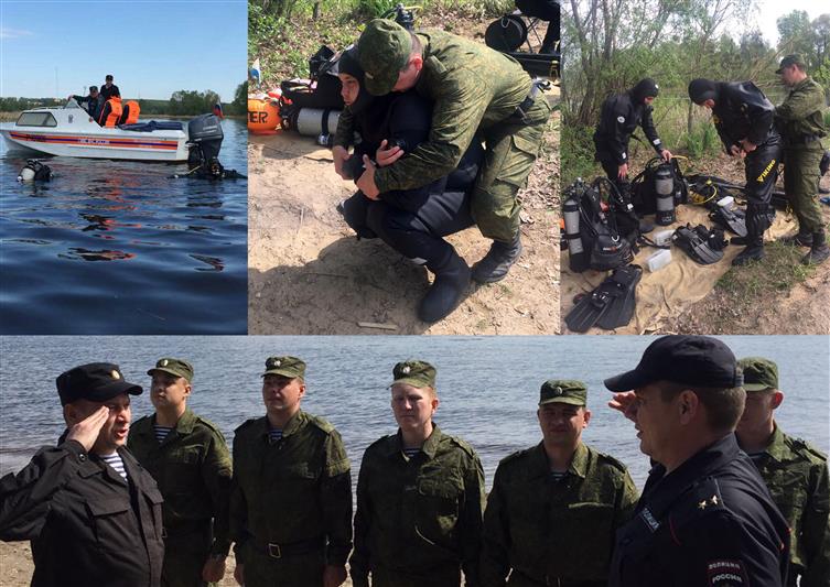 Водолазы специальной моторизованной воинской части Приволжского округа войск национальной гвардии Российской Федерации (г. Казань) провели  полевой выход