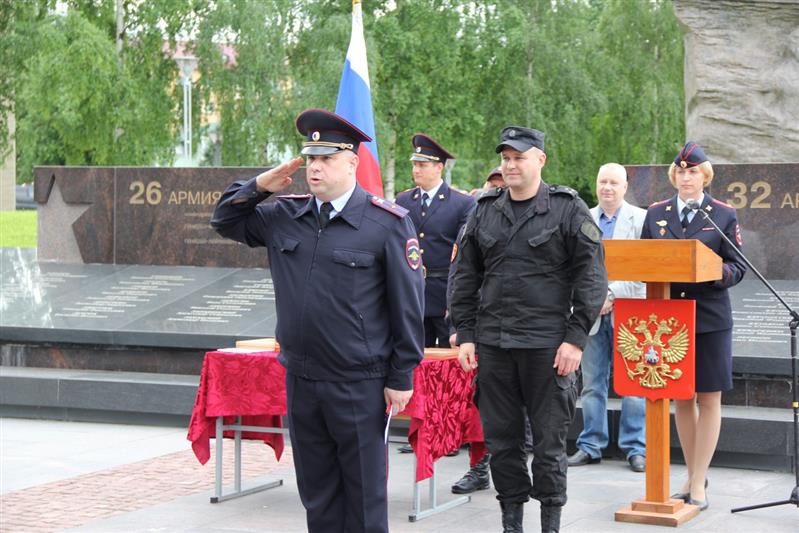 В г. Петрозаводске прошел общегарнизонный развод сотрудников подразделений Росгвардии 