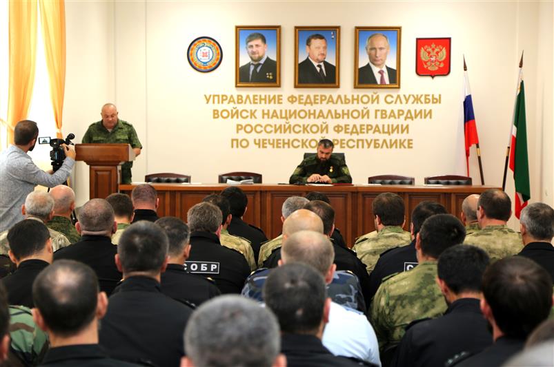 В Управлении Росгвардии по Чеченской Республике состоялось подведение итогов за I полугодие 2017 года