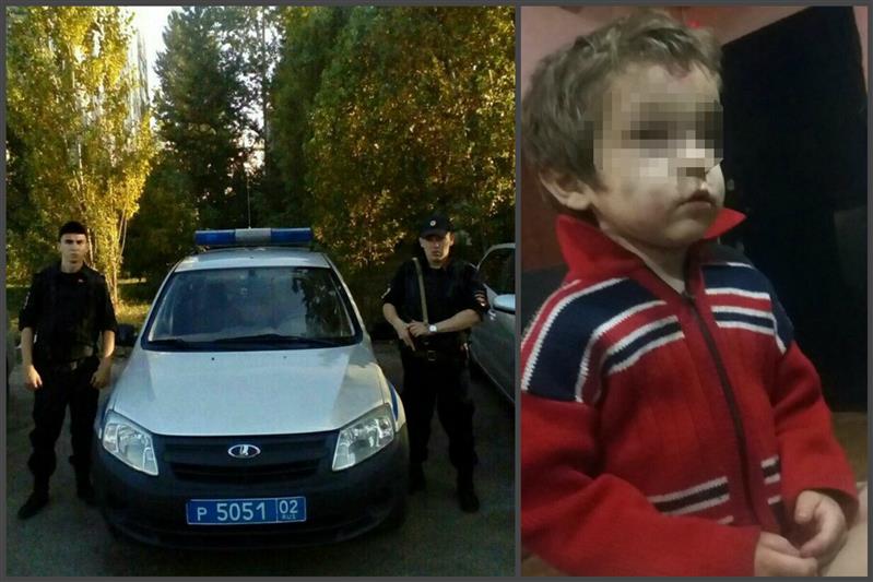 В Уфе сотрудники Росгвардии нашли потерявшегося ребенка