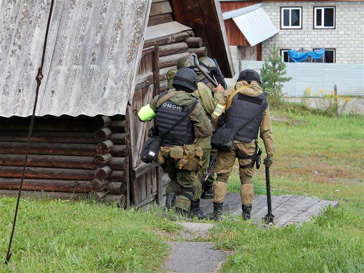 Бойцы ОМОНа Отдела Росгвардии по Республике Алтай провели тактико-специальное учение 