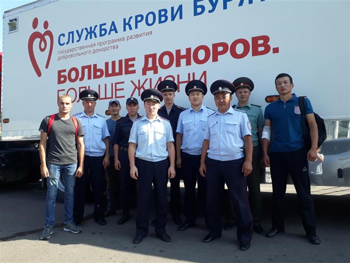 Сотрудники Росгвардии в Бурятии поддержали движение «Силовые структуры – за донорство!»