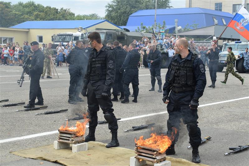 В ставропольском ОМОНе Росгвардии отметили 25-летие со дня сформирования подразделения