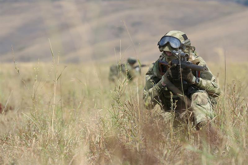 В учебном центре отдельной бригады оперативного назначения прошло занятие по тактико-специальной подготовке военнослужащих отряда специального назначения «Скиф».