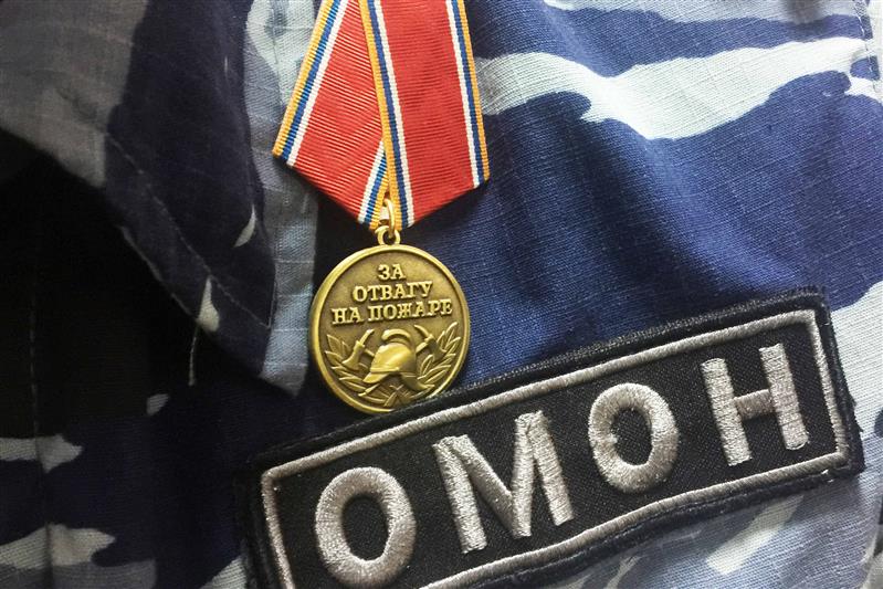Глава МЧС России вручил ведомственные награды сотрудникам ОМОНа Росгвардии, принимавшим участие в тушении пожара в Волгоградской области